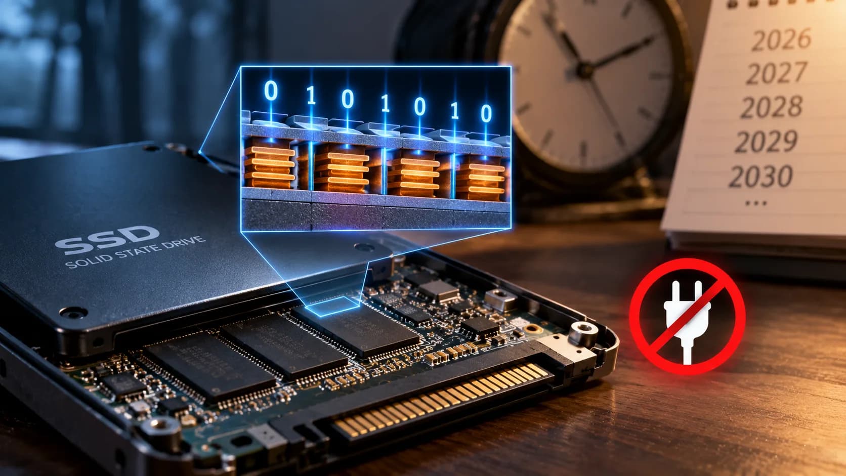 Bir SSD Elektrik Olmadan Veriyi Yıllarca Nasıl Saklayabiliyor?