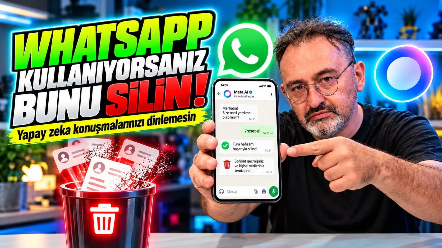 WhatsApp’ta Meta AI verilerini sıfırlamak için kullanılabilecek komut