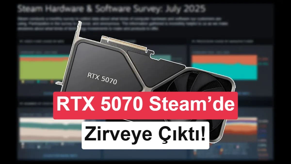 RTX 5070, Steam kullanıcılarının en yaygın ekran kartı oldu