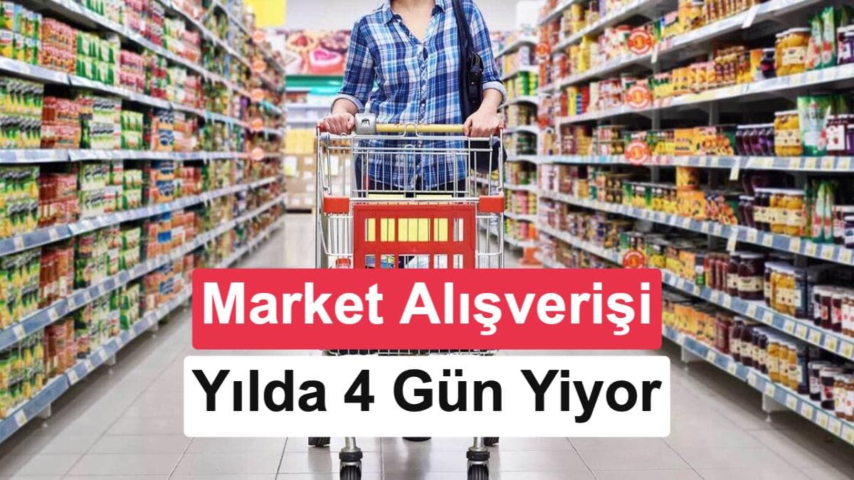 Getir araştırdı: Market alışverişi yılda 4 günümüzü alıyor