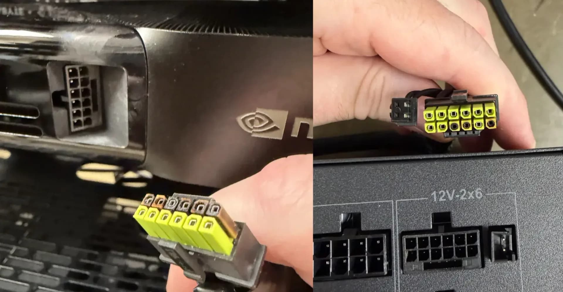 ASRock güç kaynağındaki 12V-2×6 soketi RTX PRO 6000 sisteminde eridi